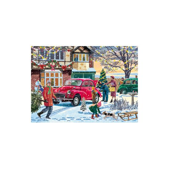 Puzzle de Natal em Família Falcão 4 x 1000 Pc