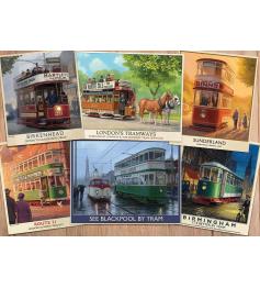 Puzzle Falcon Vintage Trams 1000 Peças