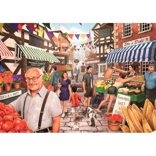 Puzzle Falcon Um Dia no Mercado 1000 Peças