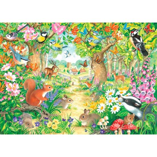 Puzzle Falcon A Forest Path 1000 peças