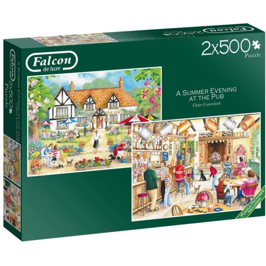 Puzzle Falcon Uma Tarde de Verão no Pub 2 x 500 Pcs