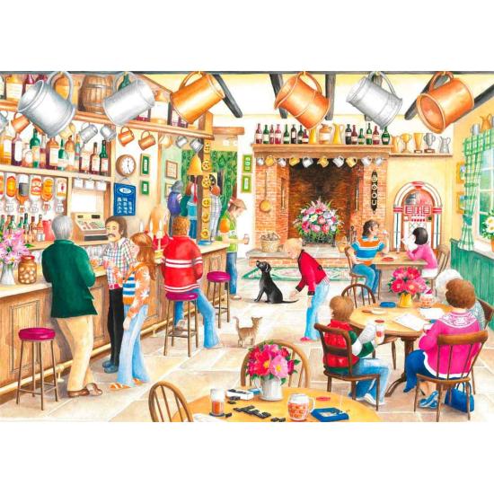 Puzzle Falcon Uma Tarde de Verão no Pub 2 x 500 Pcs