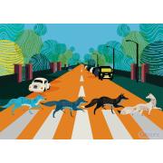 Puzzle Gibsons Abbey Road Foxes 500 peças