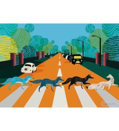 Puzzle Gibsons Abbey Road Foxes 500 peças