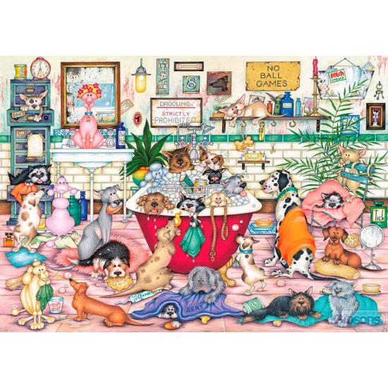Puzzle Gibsons The Pet Bath 1000 Peças