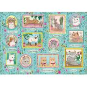 Puzzle Gibsons Famous Cats 1000 peças