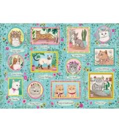 Puzzle Gibsons Famous Cats 1000 peças