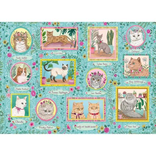 Puzzle Gibsons Famous Cats 1000 peças