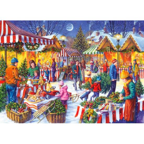 Puzzle Gibsons Christmas Fair 1000 peças Puzzle Gibsons Christmas Fair 1000 peças