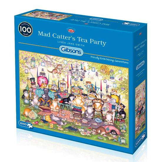 Puzzle Gibsons Cat Tea Party 1000 peças