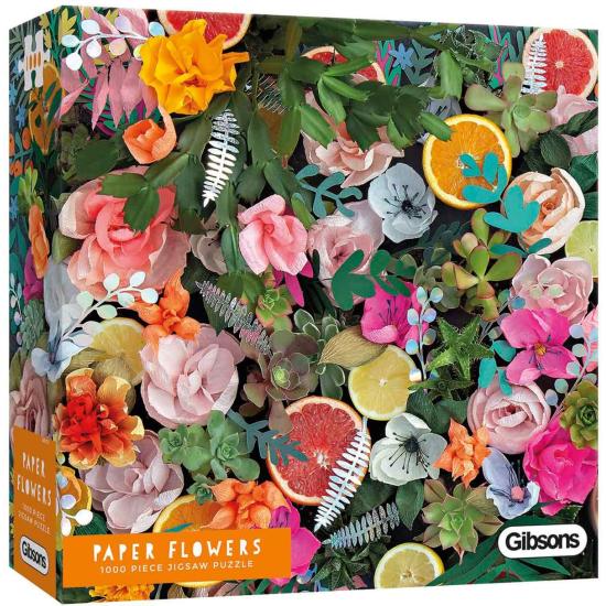 Puzzle de flores de papel de 1000 peças Gibsons