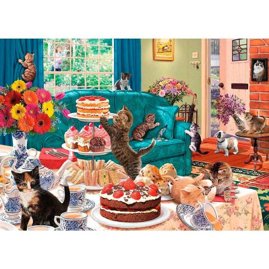 Puzzle Gibsons Feline Frenzy 1000 peças