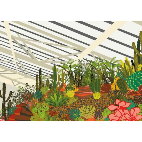 Puzzle Gibsons Cactus Greenhouse 500 peças