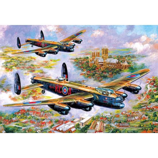 Gibsons Lancasters sobre Lincoln 500 peças Puzzle