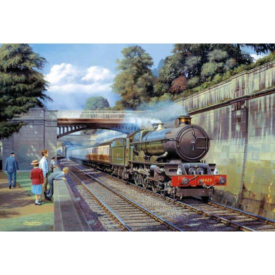 Puzzle de locomotivas Gibsons: principal e circuito, 2 x Puzzle de locomotivas Gibsons: principal e circuito, 2 x