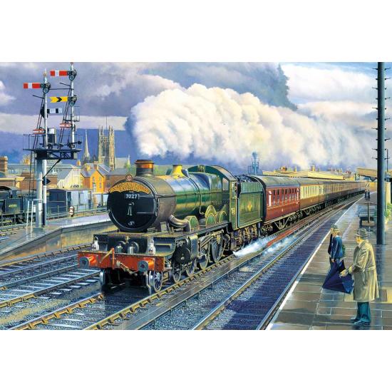 Puzzle de locomotivas Gibsons: principal e circuito, 2 x Puzzle de locomotivas Gibsons: principal e circuito, 2 x