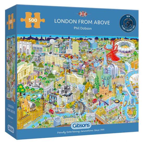 Puzzle Gibsons London From Above 500 peças