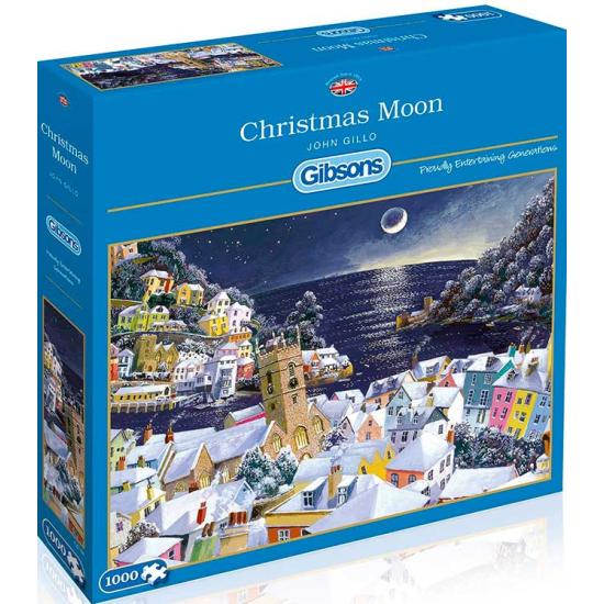 Puzzle Gibsons Christmas Moon 1000 Peças Puzzle Gibsons Christmas Moon 1000 Peças