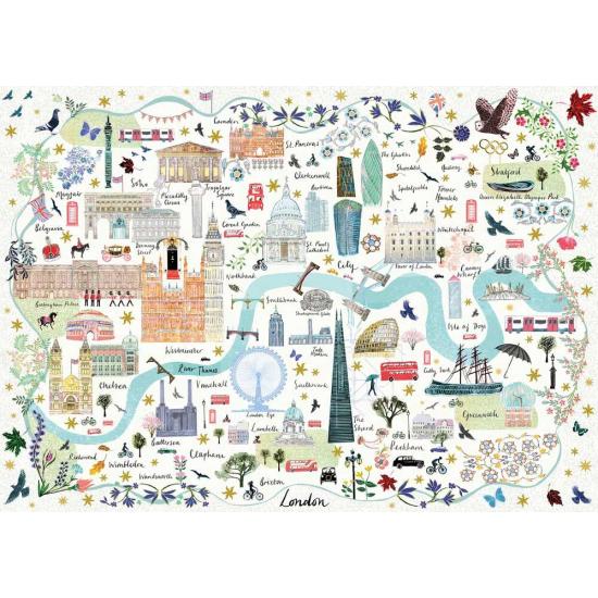 Puzzle Gibsons London Map 1000 Peças