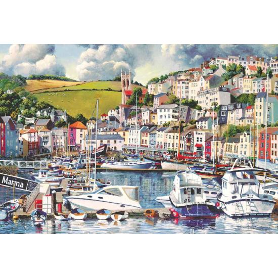 Puzzle Gibsons Marina Brixham 500 peças
