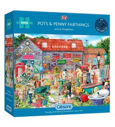 Puzzle Gibsons antigo mercado de pulgas de 1.000 peças