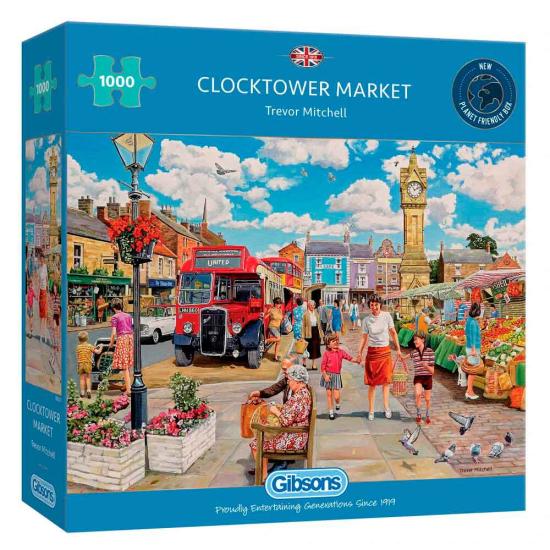 Puzzle Gibsons Clock Tower Market 1000 peças