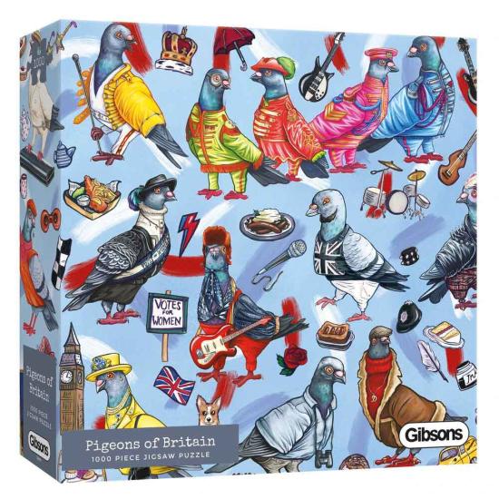 Puzzle Gibsons Pombos da Grã-Bretanha 1000 Peças