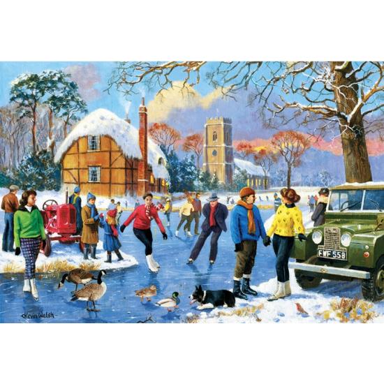 Gibsons patinando no lago Puzzle de 500 peças