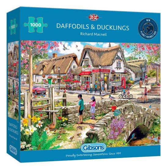 Puzzle Gibsons Ducklings Over the Bridge 1000 Peças