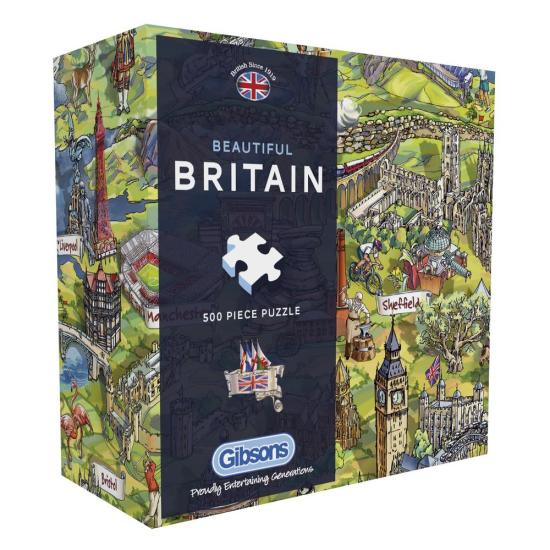 Puzzle Gibsons Beautiful Britain 500 peças