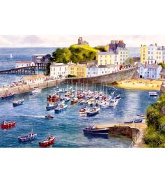 Puzzle Gibsons Tenby City Harbor 500 peças