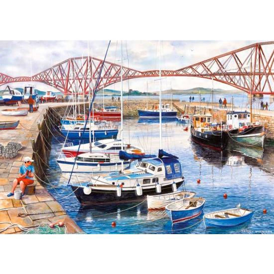 Puzzle Gibsons Queensferry Harbor 1000 peças