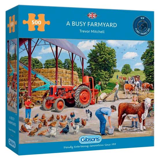 Puzzle Gibsons Uma Fazenda Animada de 500 Peças