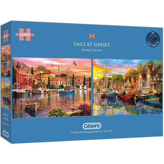 Puzzle Gibsons Sunset Sails 2 x 500 peças