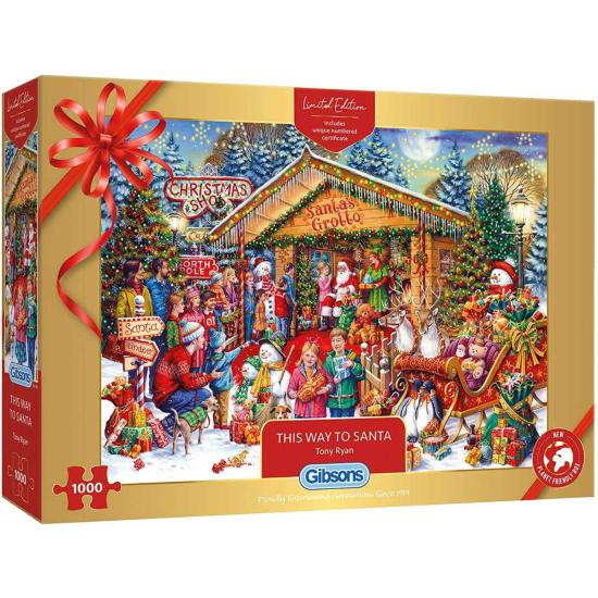 Gibsons visitando o Papai Noel Puzzle de 1000 peças