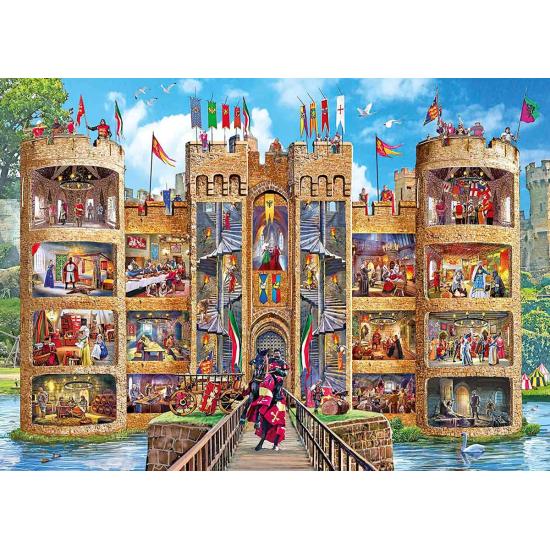 Gibsons Vistas Interiores do Castelo de 1000 Peças Puzzle Gibsons Vistas Interiores do Castelo de 1000 Peças Puzzle