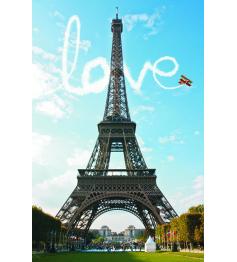 Puzzle Gold Love in Paris 1000 peças