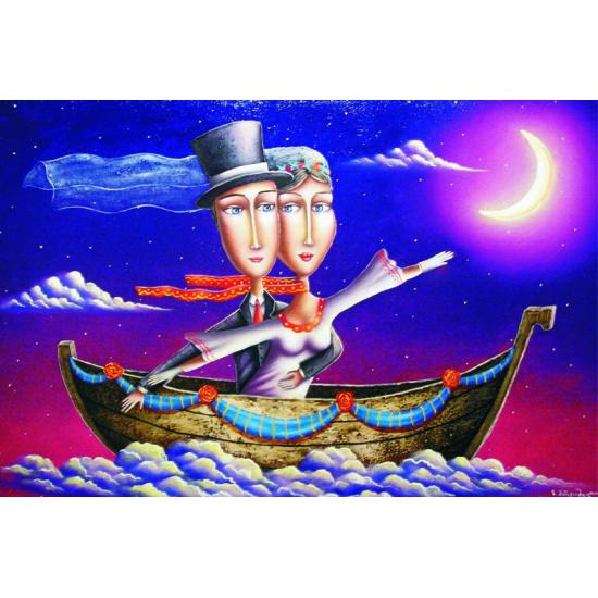 Puzzle Gold a viagem de lua de mel 1000 peças