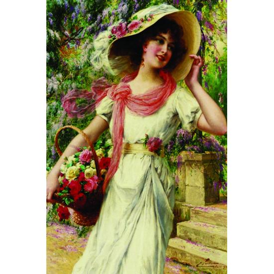 Puzzle Gold no jardim de flores 1000 peças