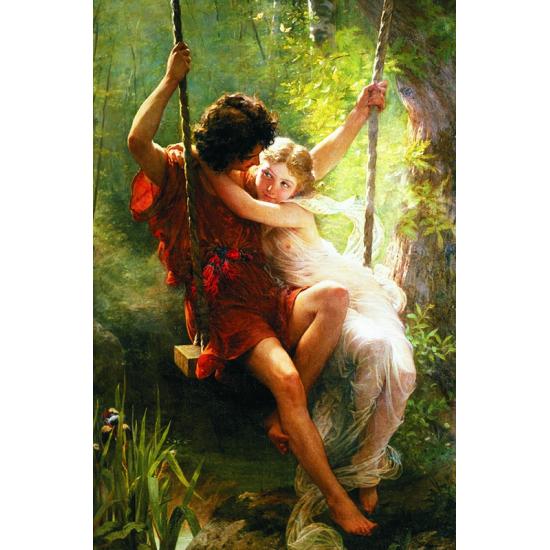 Puzzle Ouro A Primavera, o Balanço de 1000 Peças