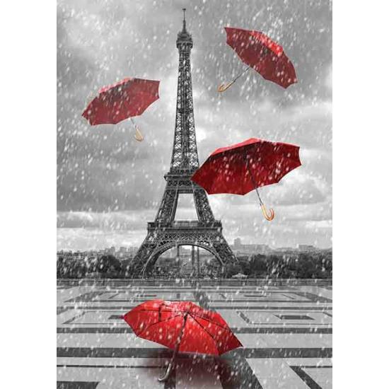 Guarda-chuva de Puzzle Gold voando na torre Eiffel 1000 p