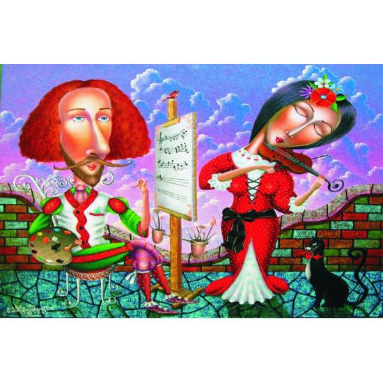 Retrato musical de Puzzle Gold de 1000 peças