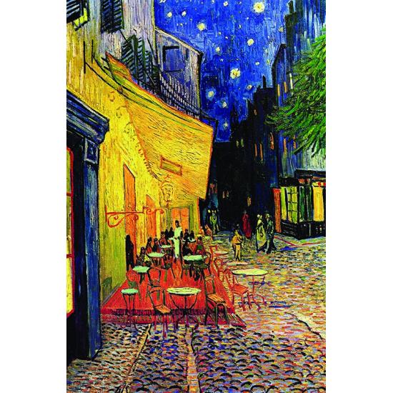 Puzzle Gold Terrace Cafe à noite 1000 peças