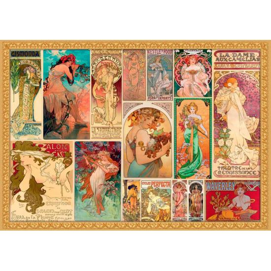 Puzzle Grafika Alfons Mucha - Colagem 2000 Peças