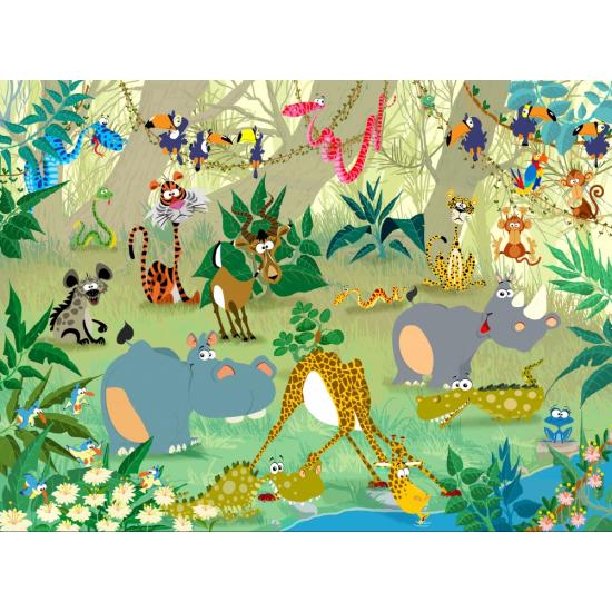 Puzzle Grafika Animals in the Jungle 2000 peças
