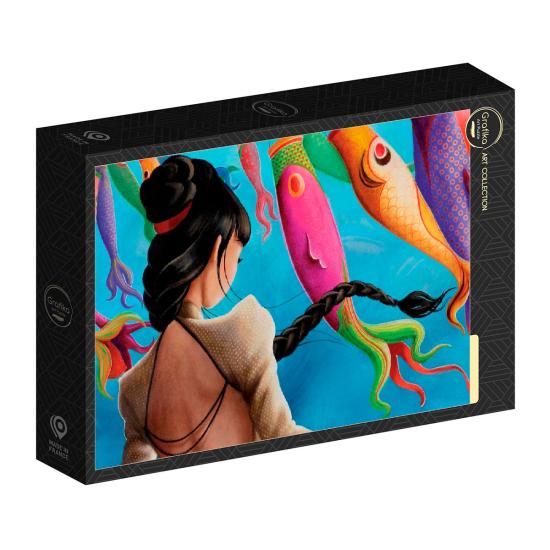 Puzzle Grafika Bandeiras Koinoboris de 1000 Peças