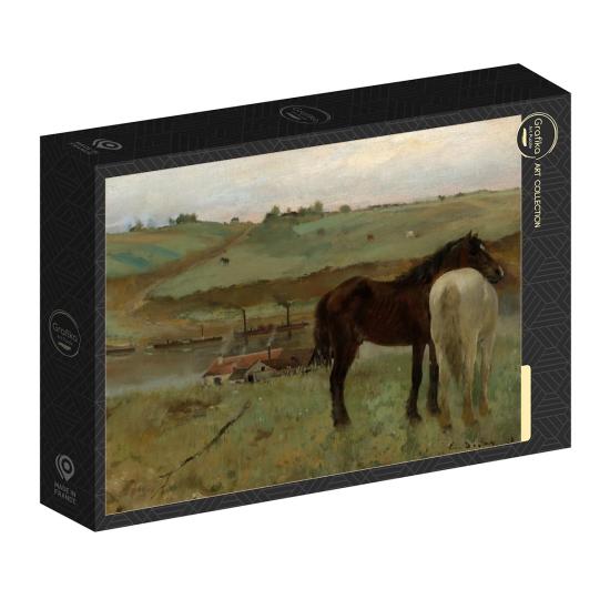 Puzzle Grafika Cavalos em um Prado de 1000 Peças