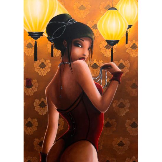 Lâmpada Chinesa Puzzle Grafika 1000 Peças