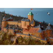 Puzzle Grafika Castelo de Haut-Koenigsbourg de 1000 Peças