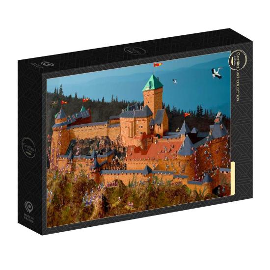 Puzzle Grafika Castelo de Haut-Koenigsbourg de 1000 Peças